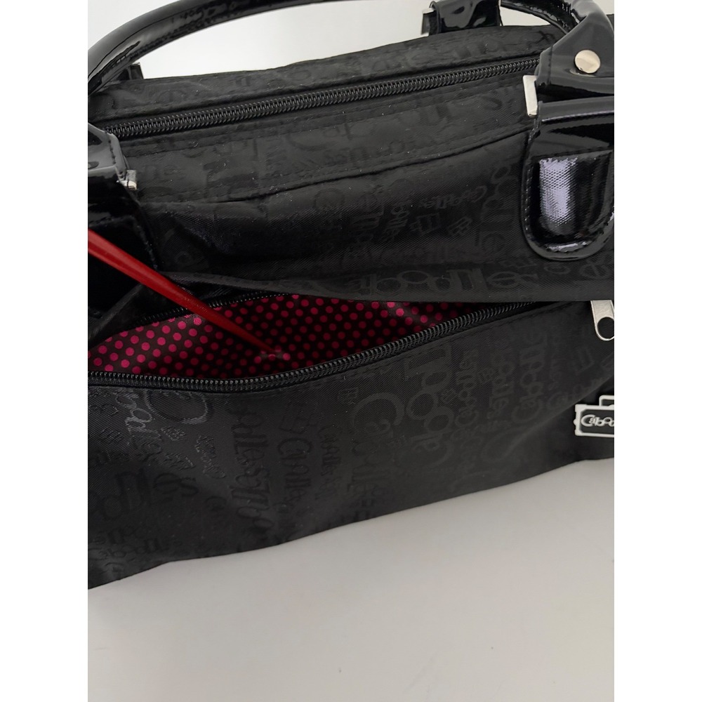 Caboodles Y2K Black Cosmetic Bag Large Travel Makeup Organizer Tote Pockets NWOT - Picture 12 of 16